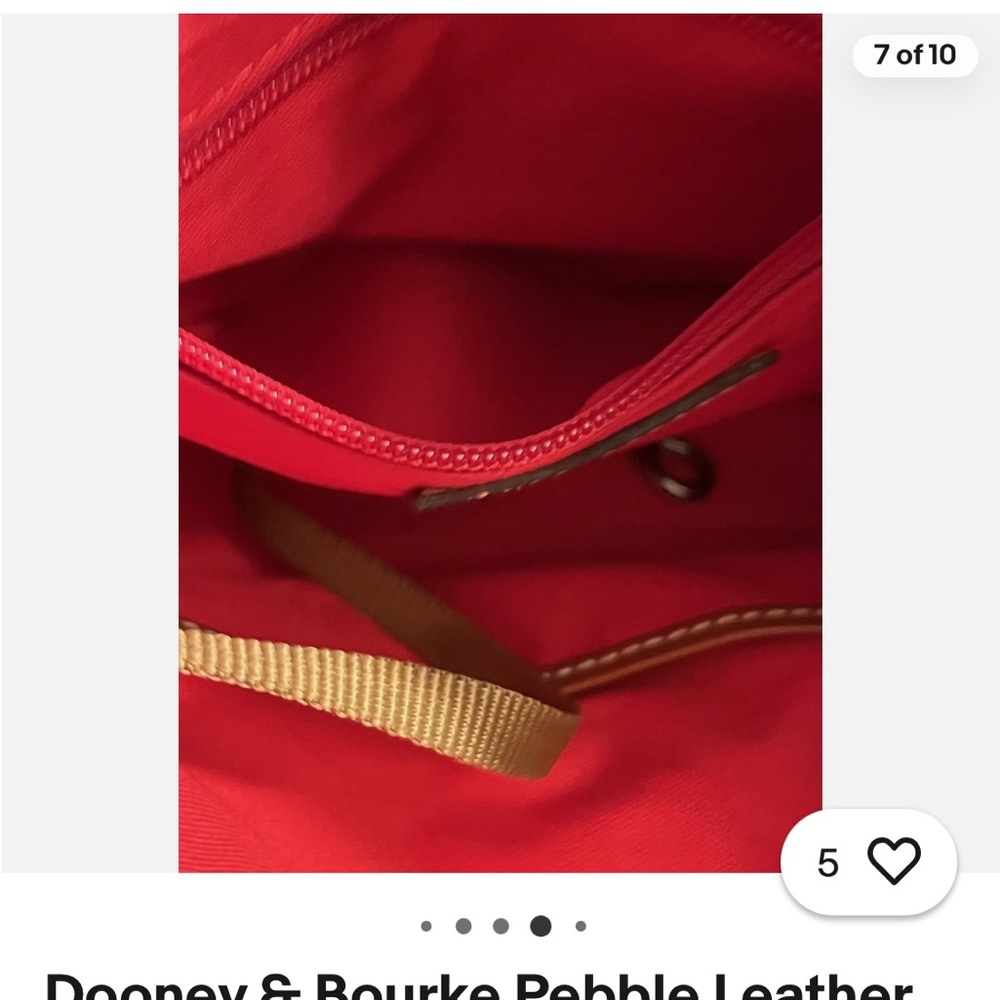 Dooney & Bourke Gray and Brown Leather Shoulder Bag - Picture 10 of 11